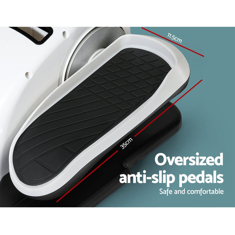 Everfit Pedal Exerciser Mini Exercise Bike Cross Trainer Under Desk Bike FIT-PEDAL-ELEC-A-SI