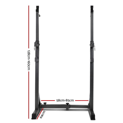 Everfit Weight Bench Adjustable Squat Rack Home Gym Equipment 300kg FIT-SQUAT-RACK