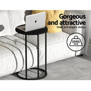 Artiss Floor Sofa Chair & Coffee Table Set, Swivel Lounge Recliner Side Tables FLOOR-0163-G-IND