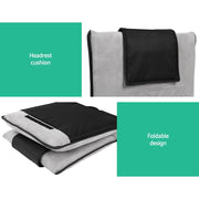 Artiss 4X Floor Lounge Sofa Bed Floor Cushion Velvet Grey FLOOR-0166D-GYX4