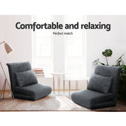 Artiss Floor Sofa Bed Lounge Couch Recliner Chair Folding Foam Camping Bed FLOOR-0312-CH