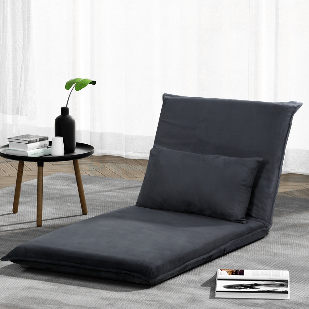 Artiss Floor Sofa Bed Lounge Couch Recliner Chair Folding Foam Camping Bed FLOOR-0312-CH