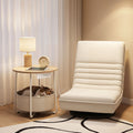 Artiss Floor Lounge & Round Coffee Table Side End Table with Charging Station Set FLOOR-03LIN-V-COF03