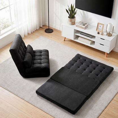 Artiss Sofa Bed Adjustable Floor Chair & TV Unit 120cm Entertainment Cabinet Set FLOOR-170SUE-E-TV01