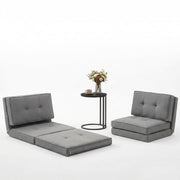 Artiss Single Sofa Bed and Side Table Set, Adjustable Recliner Narrow End Table FLOOR-19LIN-COF-01