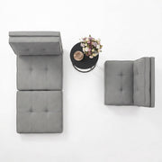 Artiss Single Sofa Bed and Side Table Set, Adjustable Recliner Narrow End Table FLOOR-19LIN-COF-01