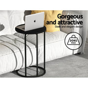 Artiss Single Sofa Bed and Side Table Set, Adjustable Recliner Narrow End Table FLOOR-19LIN-COF-01