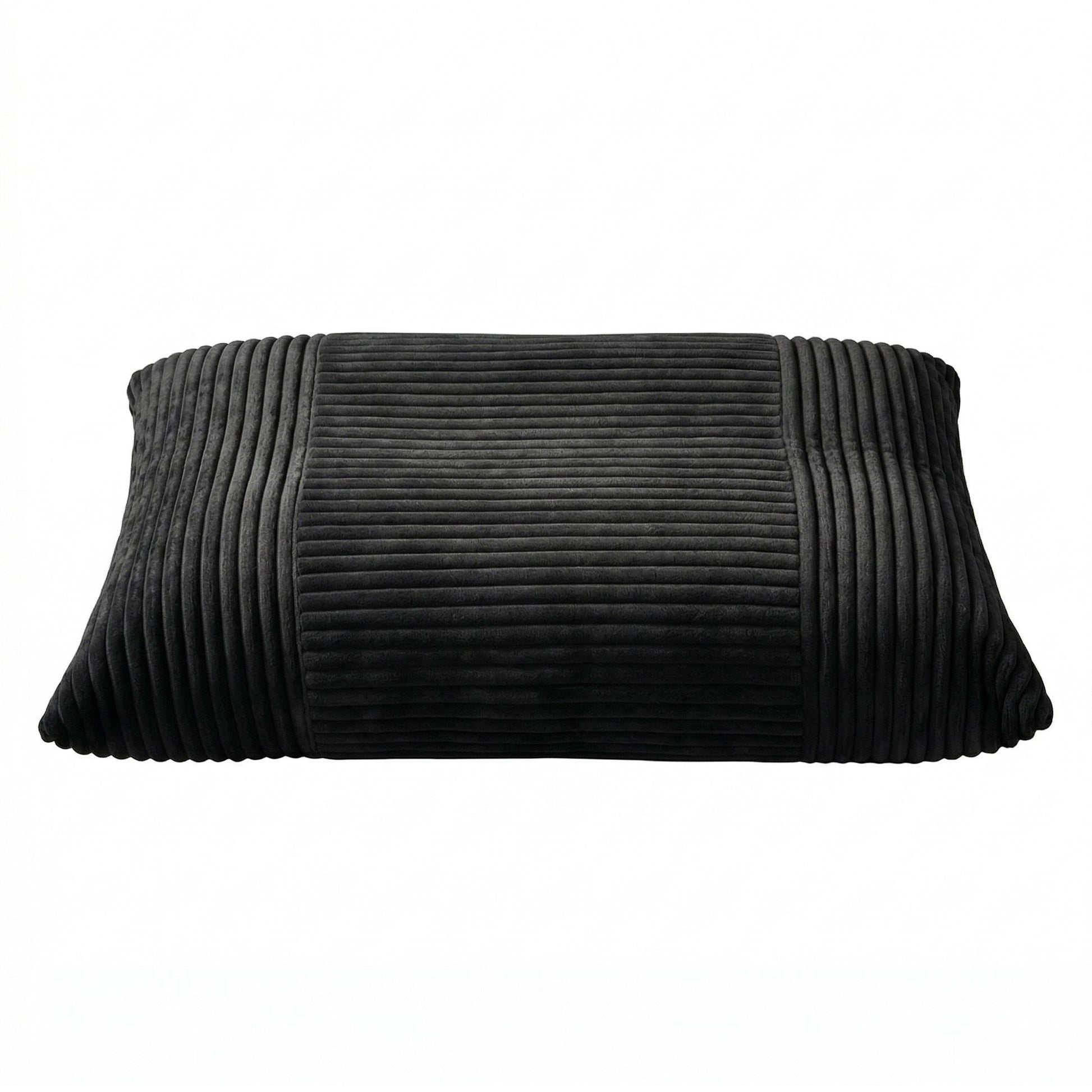 Artiss 3-in-1 Bean Bag Chair for Living Room Convertible Floor Sofa Dark Grey FLOOR-BEAN-3IN1-BK