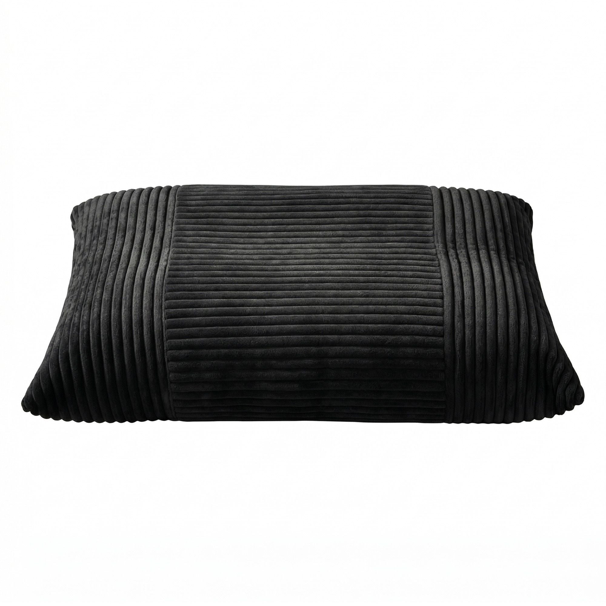 Artiss 3-in-1 Bean Bag Chair for Living Room Convertible Floor Sofa Dark Grey FLOOR-BEAN-3IN1-BK