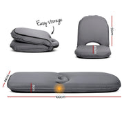 Artiss Floor Lounge Sofa Camping Chair Grey FLOOR-CAMP-0156R-GY