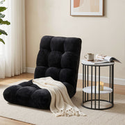 Artiss Sofa Bed Floor Lounge Recliner Foldable Chair & Side Table Bundle FLOOR-M193-S-COF08