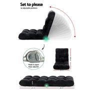 Artiss Sofa Bed Floor Lounge Recliner Foldable Chair & Side Table Bundle FLOOR-M193-S-COF08