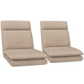 Artiss 2XFloor Chair Sofa Linen Beige FLOOR-SBL-01LIN-1S-BRX2