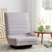 Ariss Swivel Floor Chair 360 Adjustable Foldable Lounge Seat Floor Sofa Chair Grey FLOOR-SBL-03LIN-GY