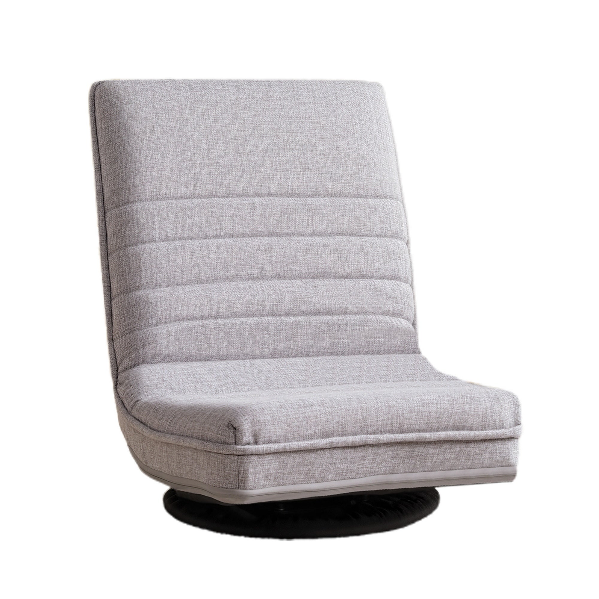 Ariss Swivel Floor Chair 360 Adjustable Foldable Lounge Seat Floor Sofa Chair Grey FLOOR-SBL-03LIN-GY