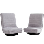 Artiss 2 Swivel Floor Chair 360 Adjustable Foldable Lounge Seat Floor Sofa Chair Grey FLOOR-SBL-03LIN-GYX2