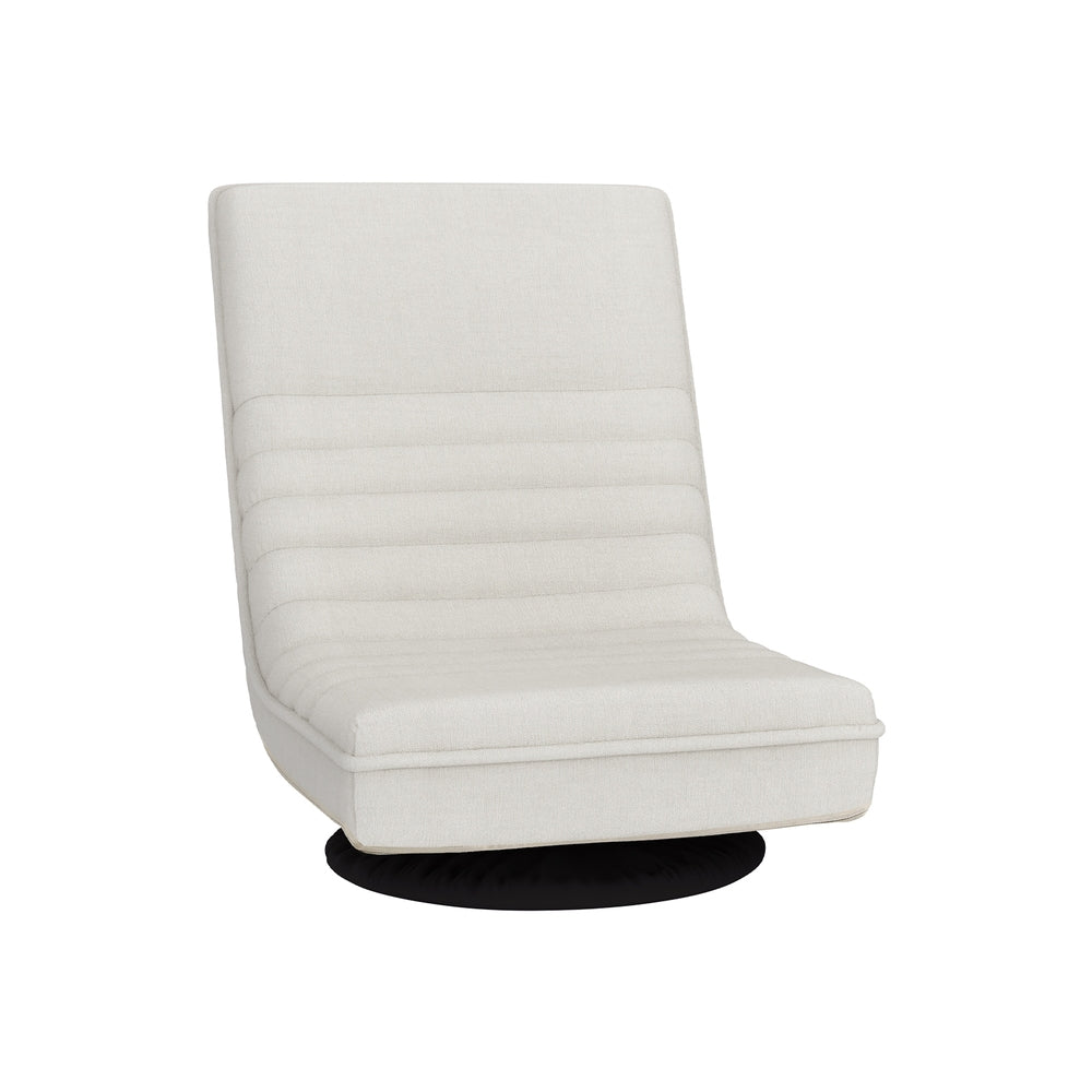 Artiss Floor Lounge Sofa Swivel Foldable Linen White FLOOR-SBL-03LIN-WH