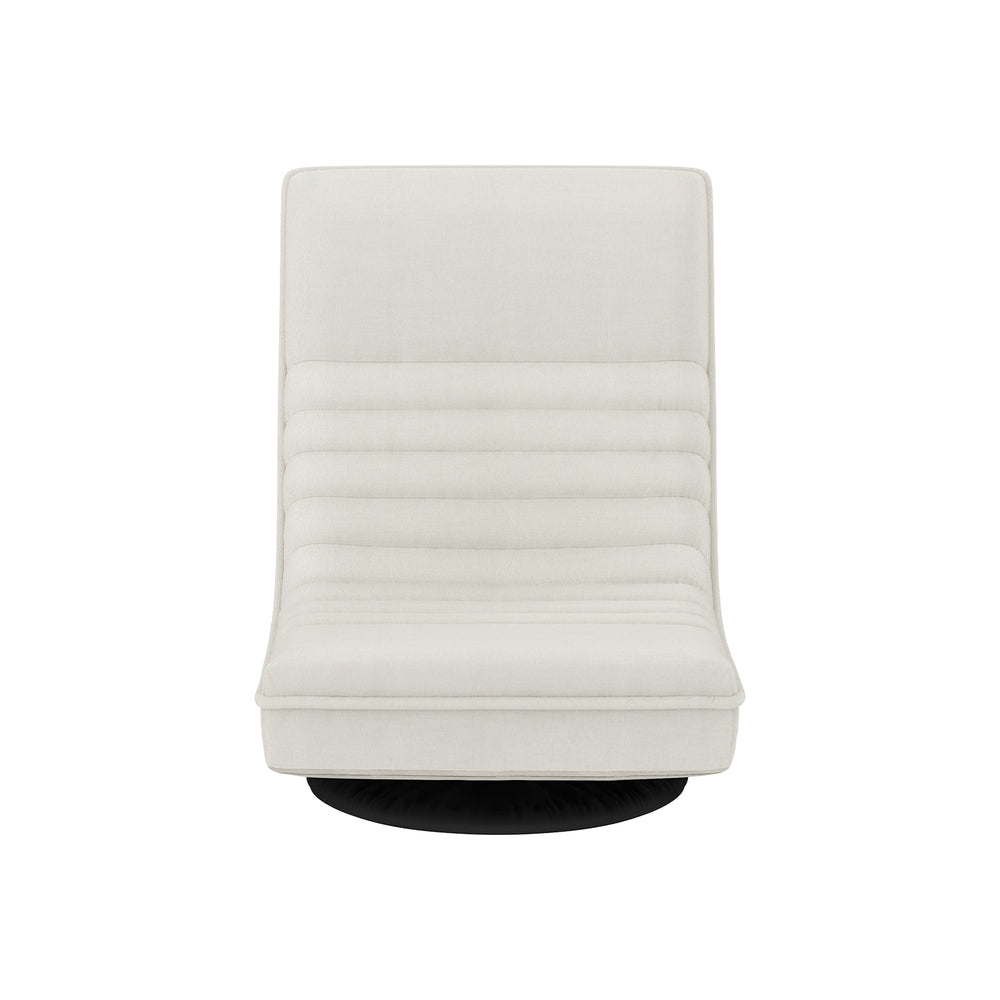 Artiss Floor Lounge Sofa Swivel Foldable Linen White FLOOR-SBL-03LIN-WH