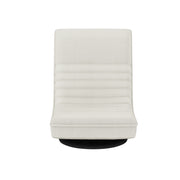 Artiss 2XFloor Chair Lounge Sofa Swivel Foldable Linen White FLOOR-SBL-03LIN-WHX2