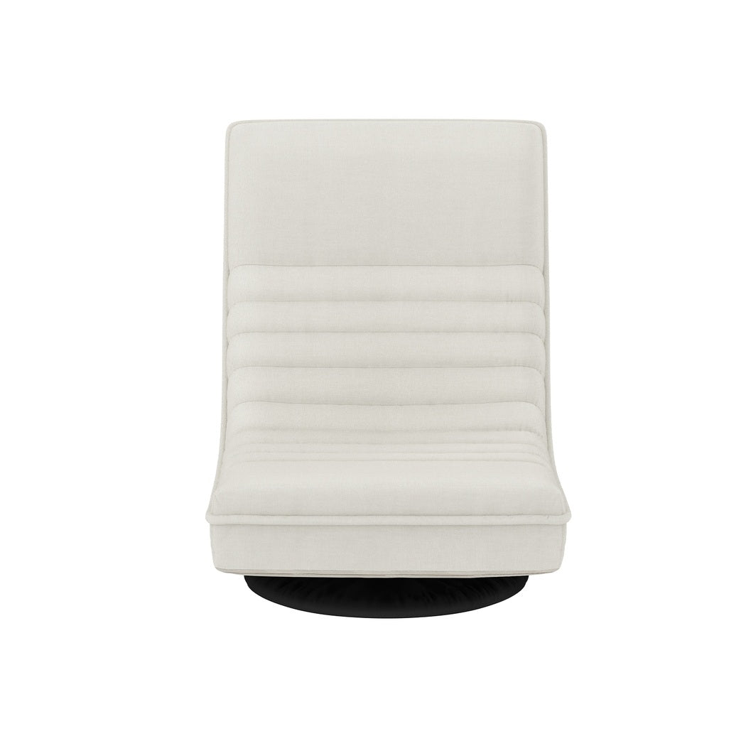 Artiss 4XFloor Chair Lounge Sofa Swivel Foldable Linen White FLOOR-SBL-03LIN-WHX4