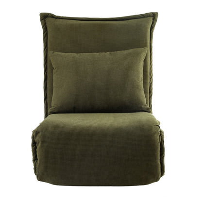 Artiss Floor Lounge Sofa Bed Foldable Green FLOOR-SBL-04VEL-1S-GN