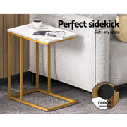 Artiss Floor Lounge Sofa Bed Folding Chaise Chair Green & Coffee Table Side Table Marble Effect FLOOR-SBL-04VEL-COF-MB