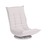 Artiss Swivel Floor Chair 5 Adjustable Foldable Lounge Seat Floor Sofa Chair Beige Grey FLOOR-SBL-0609A-BG