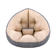 Artiss Floor Lounge Sofa Bed Chair Foldable Washable Beige FLOOR-SBL-180LIN-GYBG