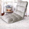 Artiss Lounge Sofa Bed Flannel Fabric Grey FLOOR-SBL-M193-S-GY