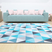 Artiss Rug 200x290cm Area Rug Large Carpet Soft Short Pile Modern Tria FLR-1888-200X290-BG-BL