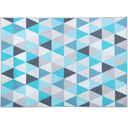 Artiss Rug 200x290cm Area Rug Large Carpet Soft Short Pile Modern Tria FLR-1888-200X290-BG-BL