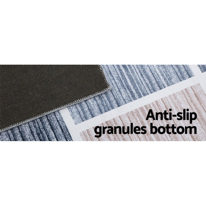 Artiss Rug 120x170cm Area Rug Large Carpet Soft Short Pile Modern Oblo FLR-2130-120X170-BG-GR