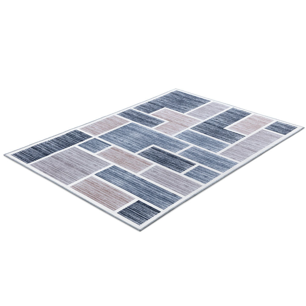 Artiss Rug 160x230cm Area Rug Large Carpet Soft Short Pile Modern Oblo FLR-2130-160X230-BG-GR