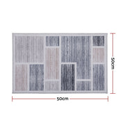 Artiss Floor Rug 50X80cm Doormat Soft Velvet Non-Slip Bath Mat Small Modern FLR-2130-50X80-GR