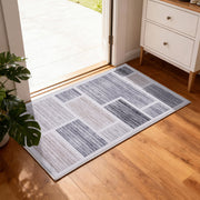 Artiss Floor Rug 50X80cm Doormat Soft Velvet Non-Slip Bath Mat Small Modern FLR-2130-50X80-GR
