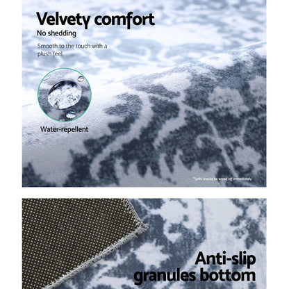 Artiss Rug 200x290cm Area Rug Large Carpet Soft Short Pile Modern Fafi FLR-2133-200X290-GR
