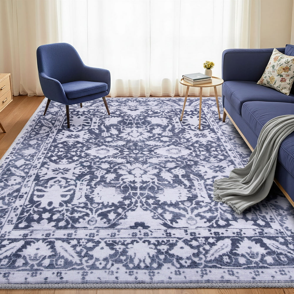 Artiss Floor Rug 240X340cm Soft Velvet Washable Modern Area Rug Floor Carpet Mat FLR-2133-240X340-GR
