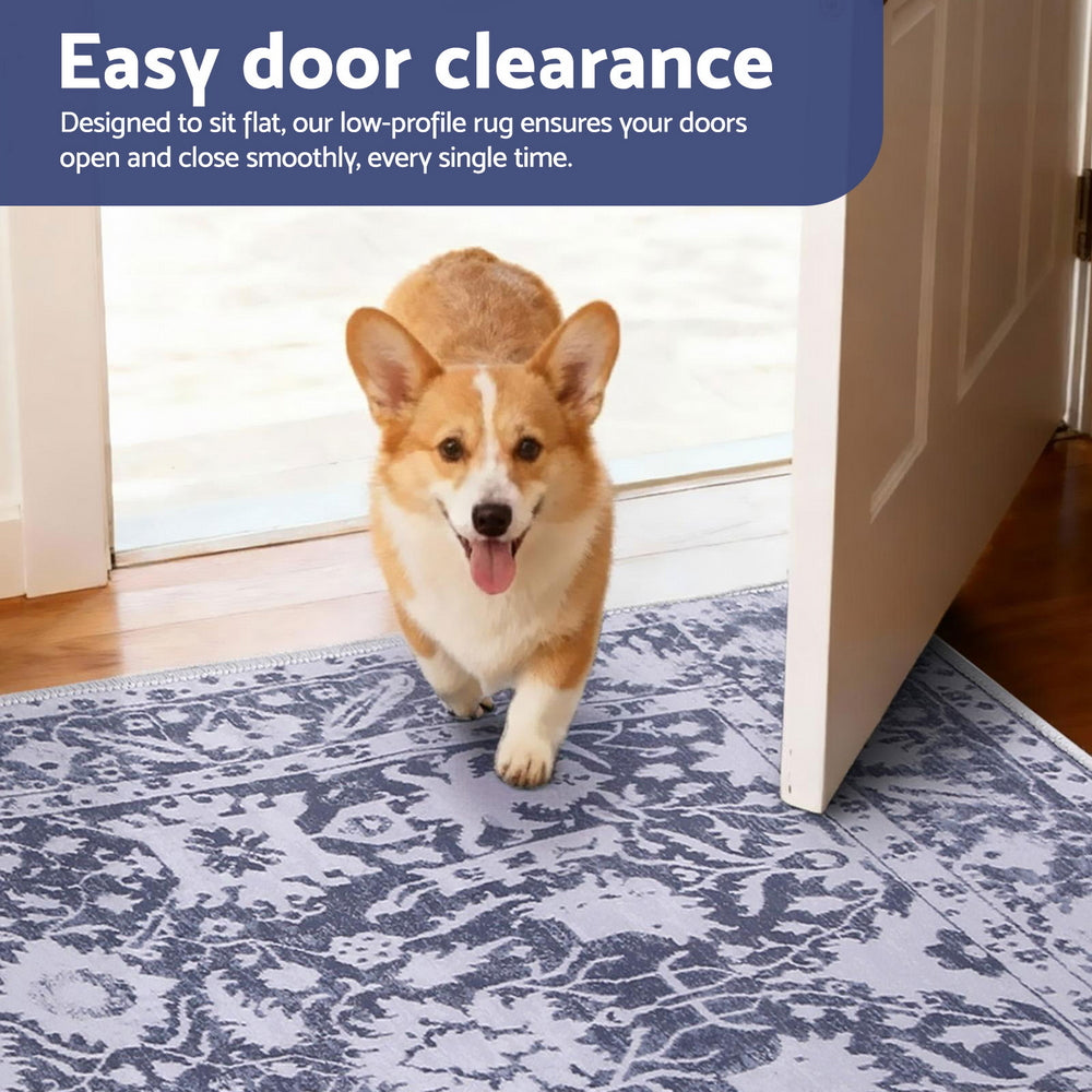 Artiss Floor Rug 240X340cm Soft Velvet Washable Modern Area Rug Floor Carpet Mat FLR-2133-240X340-GR