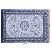 Artiss Rug 200x290cm Area Rug Large Carpet Soft Short Pile Modern Gaspar FLR-2193-200X290-BL-GY