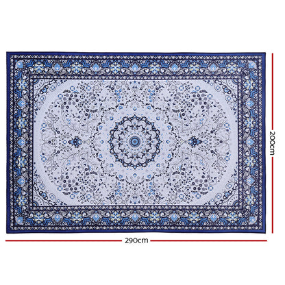 Artiss Rug 200x290cm Area Rug Large Carpet Soft Short Pile Modern Gaspar FLR-2193-200X290-BL-GY