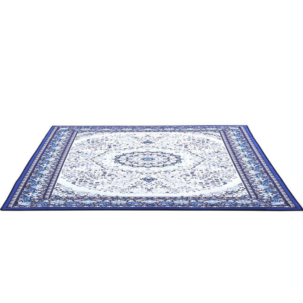 Artiss Rug 200x290cm Area Rug Large Carpet Soft Short Pile Modern Gaspar FLR-2193-200X290-BL-GY