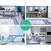 Artiss Rug 200x290cm Area Rug Large Carpet Soft Short Pile Modern Gaspar FLR-2193-200X290-BL-GY