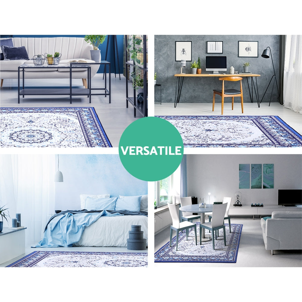 Artiss Rug 200x290cm Area Rug Large Carpet Soft Short Pile Modern Gaspar FLR-2193-200X290-BL-GY
