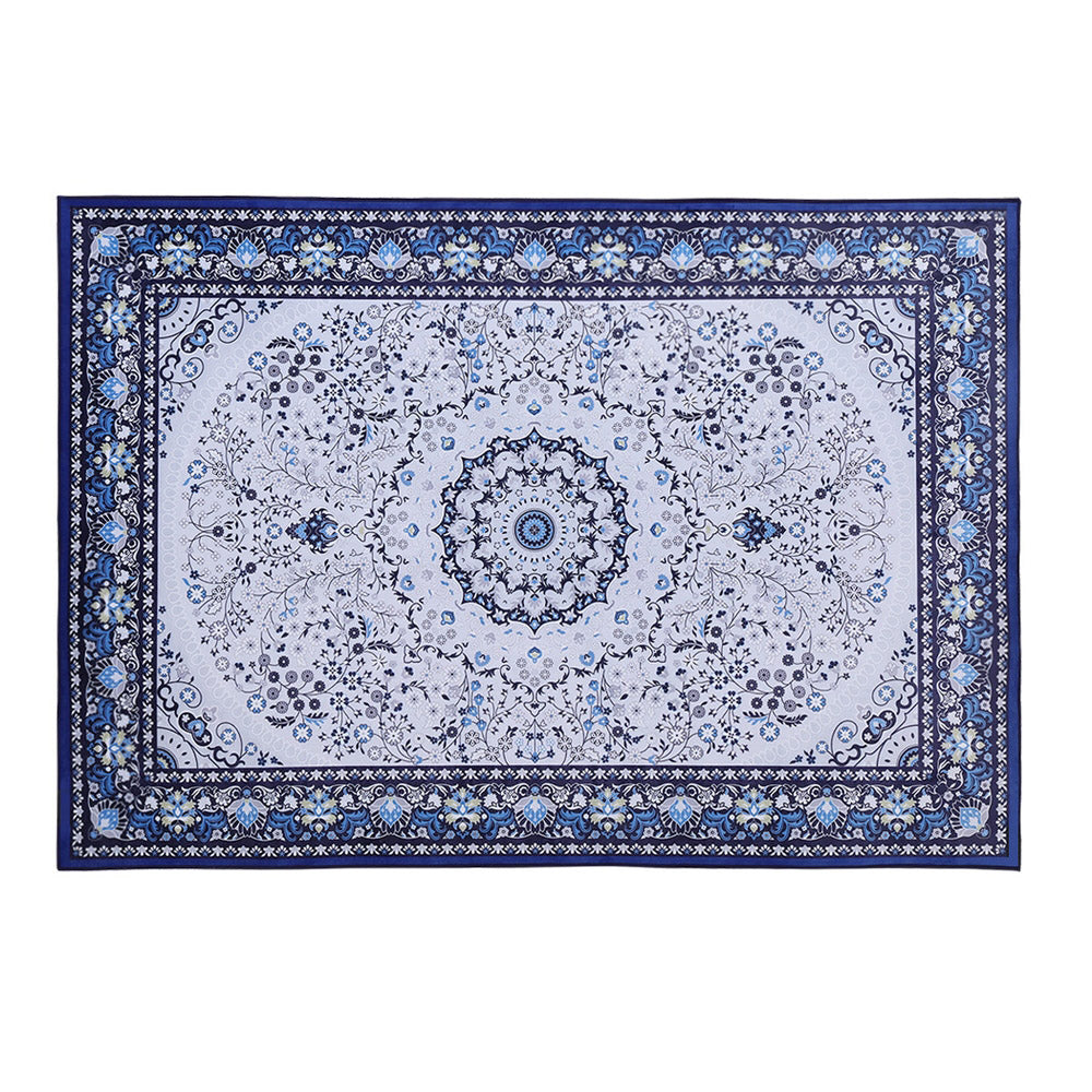 Artiss Rug 200x290cm Area Rug Large Carpet Soft Short Pile Modern Gaspar FLR-2193-200X290-BL-GY