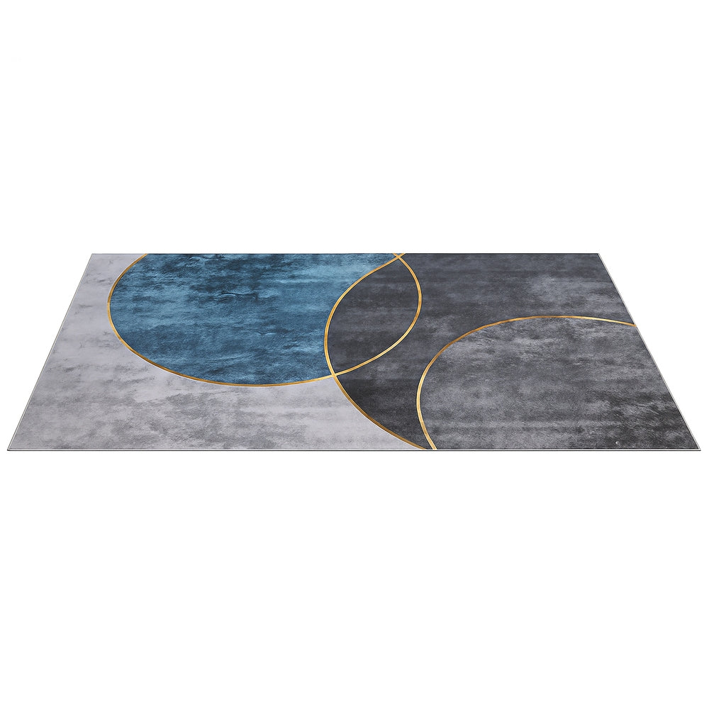 Artiss Washable Floor Rug 200X290cm Large Geometric Area Rug Modern Floor Carpet FLR-2846-200X290-BLGY