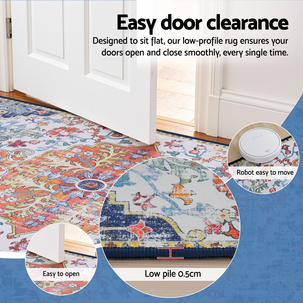 Artiss Floor Rug 120X170cm Large Washable Geometric Area Rug Modern Carpet Mat