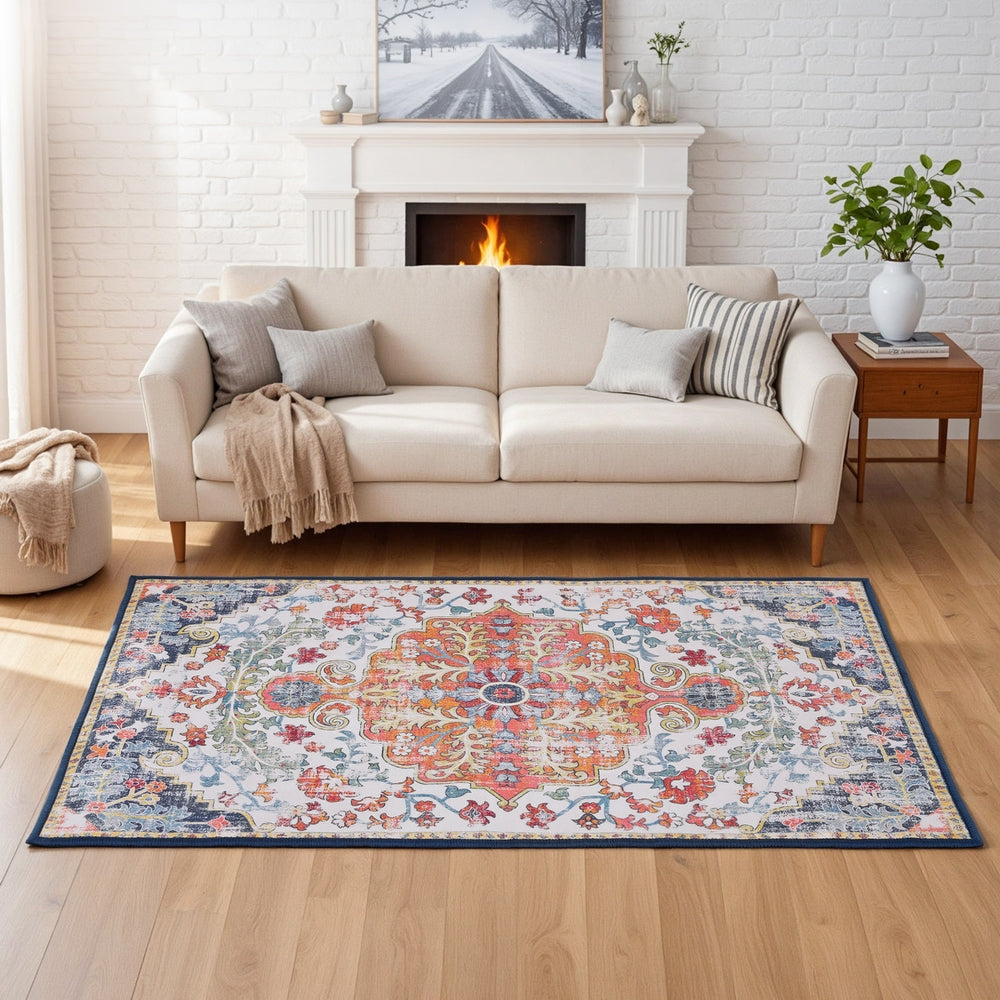 Artiss Floor Rug 120X170cm Large Washable Geometric Area Rug Modern Carpet Mat FLR-3200-120X170-OG