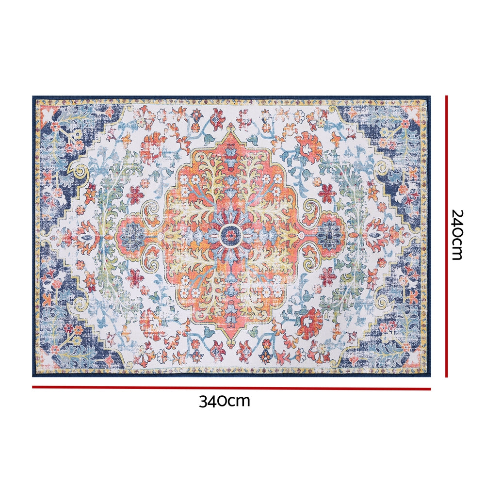 Artiss Floor Rug 240X340cm Large Washable Geometric Area Rug Modern Carpet Mat FLR-3200-240X340-OG