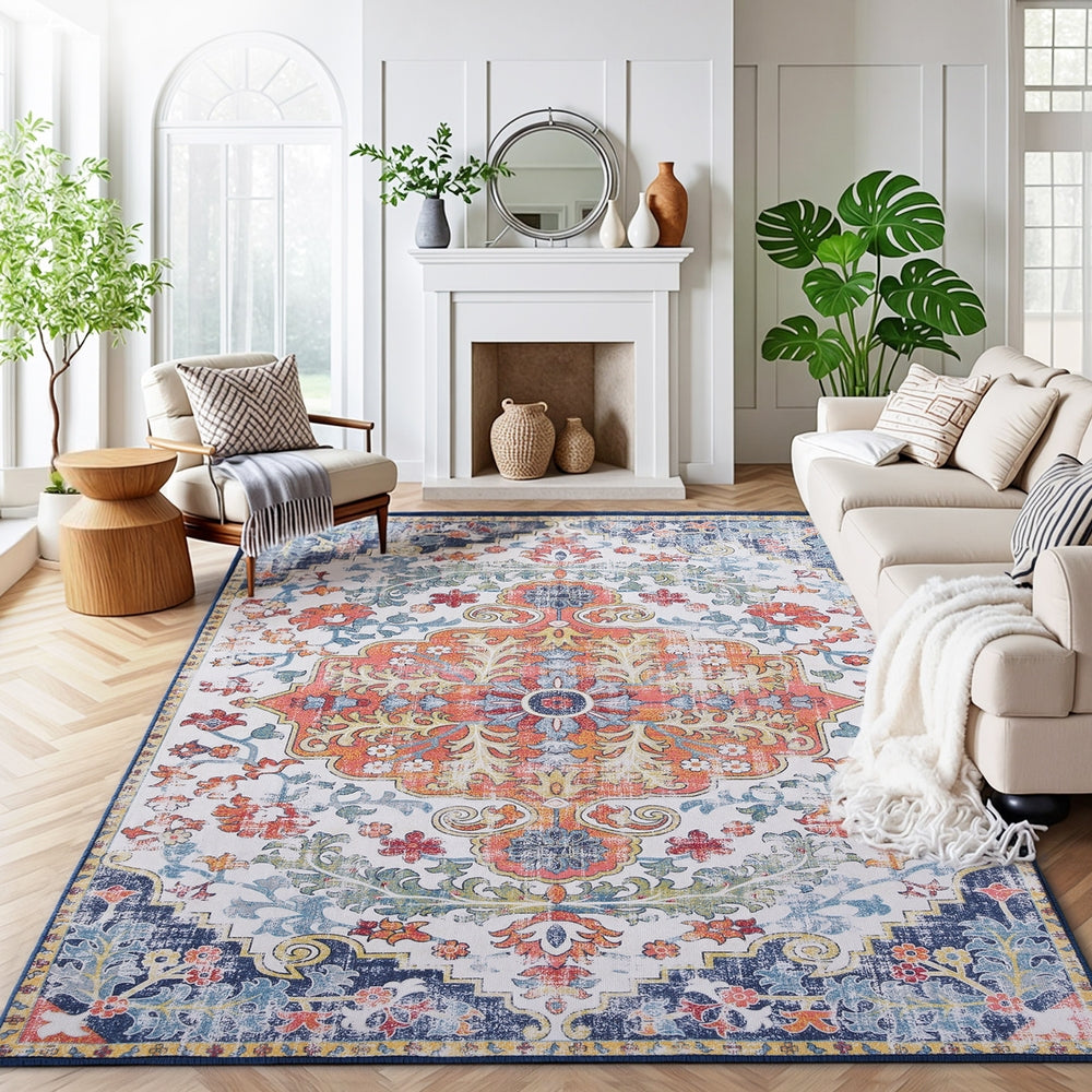 Artiss Floor Rug 240X340cm Large Washable Geometric Area Rug Modern Carpet Mat FLR-3200-240X340-OG