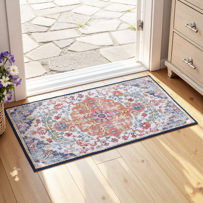 Artiss Floor Rug 50X80 Doormat Carpet Short Pile Non-Slip Entryway Mat Bohemian FLR-3200-50X80-OG